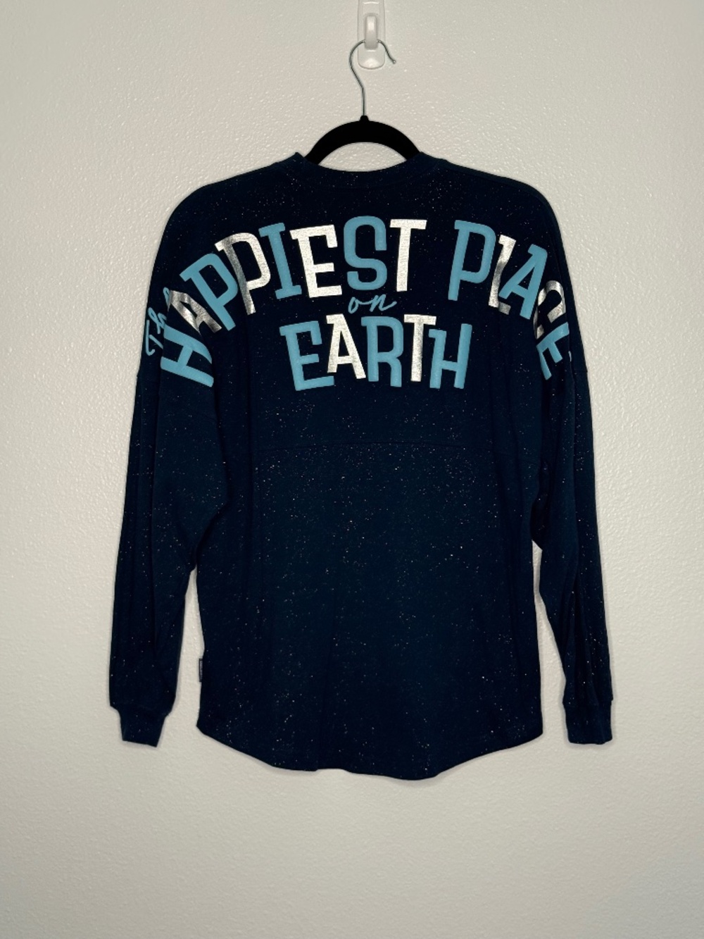 Disneyland 65th Anniversary Spirit Jersey XS Navy Glitter